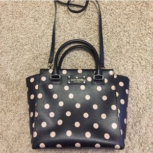 Kate Spade Black polka dot purse